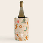 Whimsical Gingerbread Holiday Icons Collection Wine Chiller Gallery Image 2