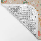 Whimsical Gingerbread Holiday Icons Collection Bath Mat Gallery Image 2