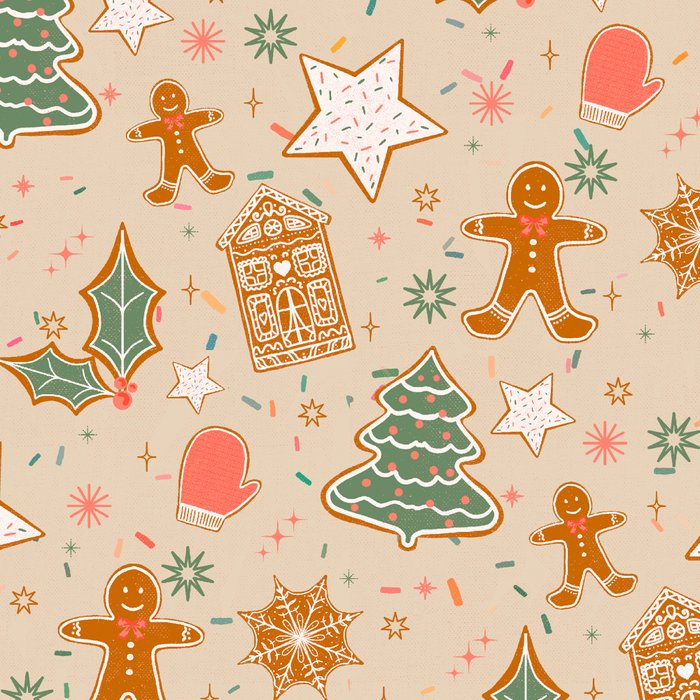 Whimsical Gingerbread Holiday Icons Collection Coffee Mug Gallery Image 2