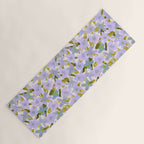 Lilac Watercolor Garden Yoga Mat Gallery Image 1