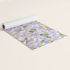 Lilac Watercolor Garden Yoga Mat Gallery Image 2