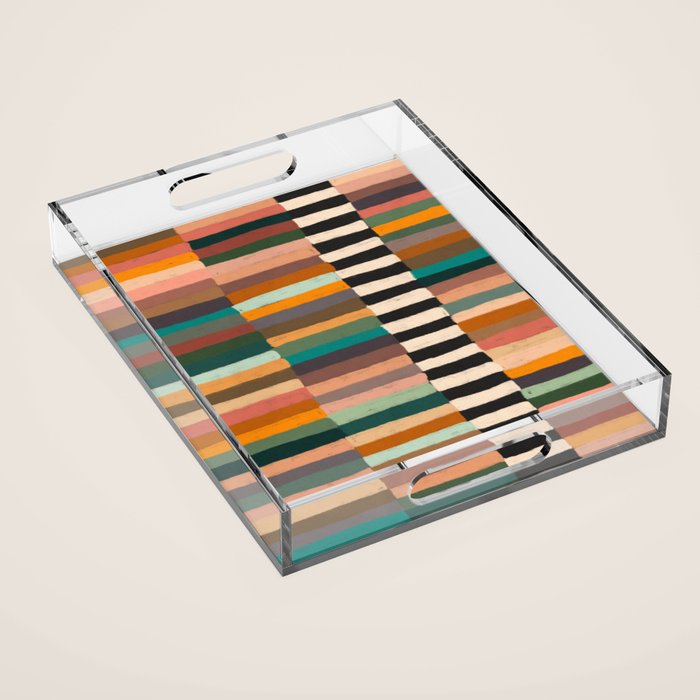 Mix of Stripes #8 Acrylic Tray Gallery Image 1
