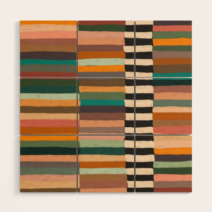Mix of Stripes #8 Wood Wall Art Gallery Image 1