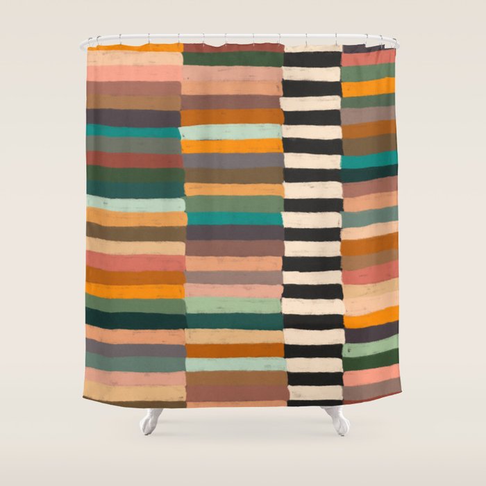 Mix of Stripes #8 Shower Curtain Gallery Image 1