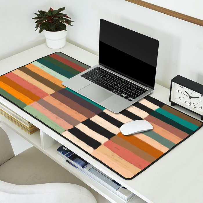 Mix of Stripes #8 Desk Mat Gallery Image 2