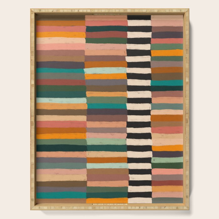 Mix of Stripes #8 Serving Tray Gallery Image 1