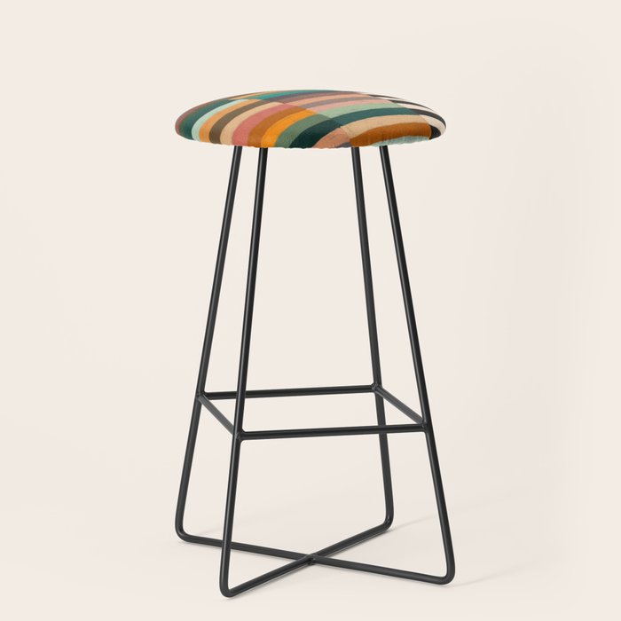 Mix of Stripes #8 Stool Gallery Image 1