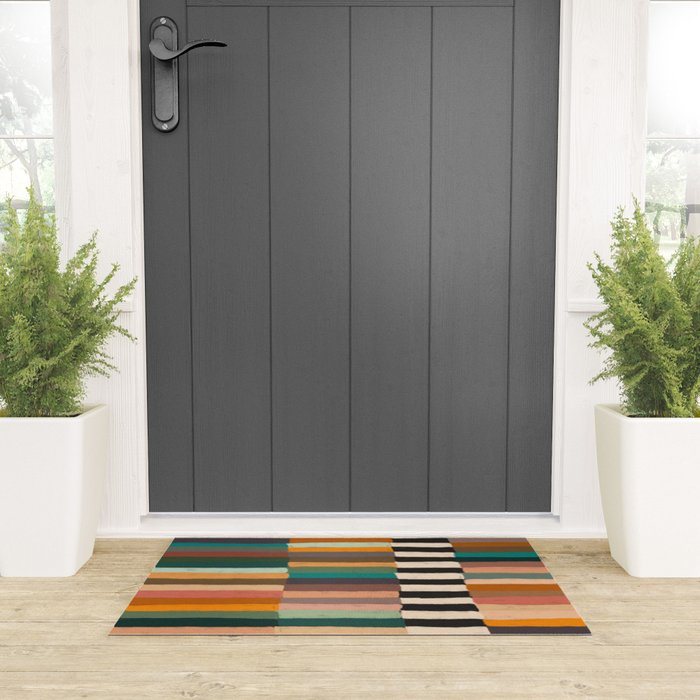 Mix of Stripes #8 Welcome Mat Gallery Image 3