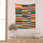 Mix of Stripes #8 Wall Tapestry Gallery Image 2