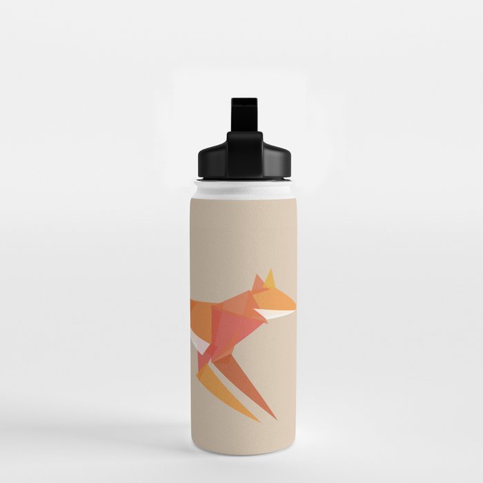 Fractal geometric fox Water Bottle Gallery Image 2
