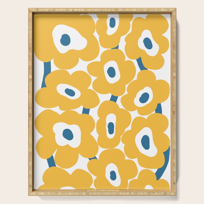 sunny flower land  Serving Tray Gallery Image 1
