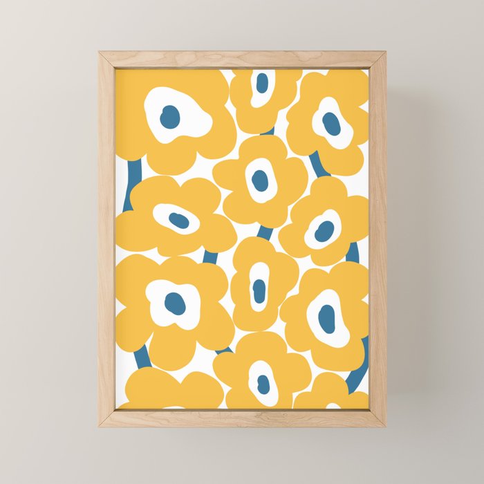 sunny flower land  Mini Art Print Gallery Image 1