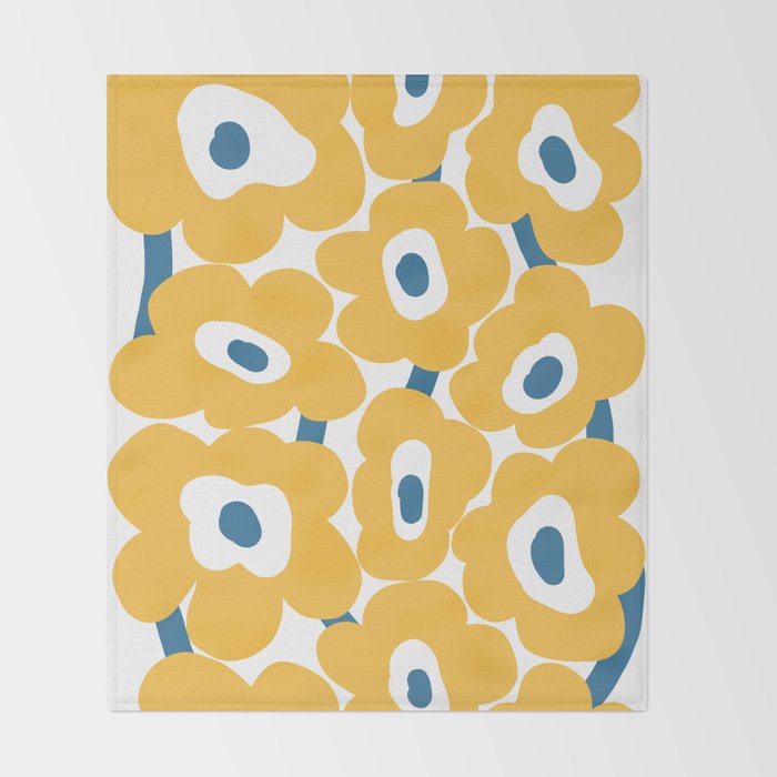 sunny flower land  Throw Blanket Gallery Image 2