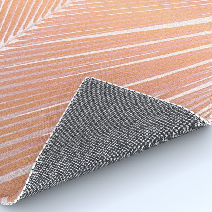 Palm leaf - copper pink Rug Gallery Image 4