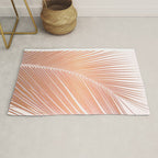 Palm leaf - copper pink Rug Gallery Image 1