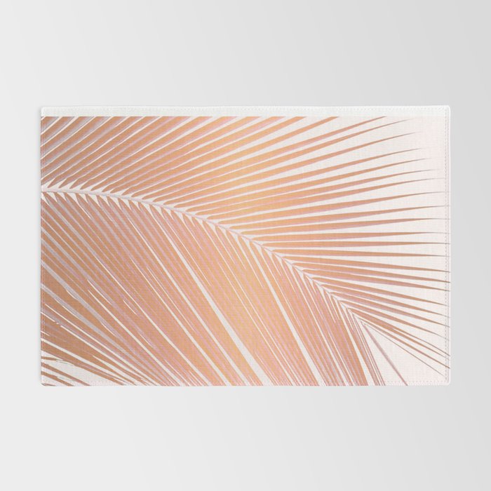Palm leaf - copper pink Rug Gallery Image 2