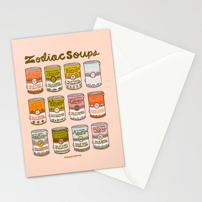 Zodiac Soups Stationery Card Gallery Image 2