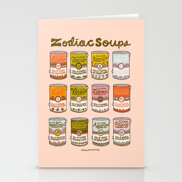Zodiac Soups Stationery Card Gallery Image 2