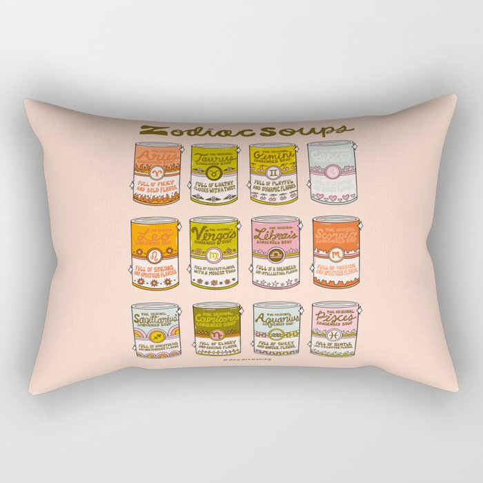 Zodiac Soups Rectangular Pillow Gallery Image 1
