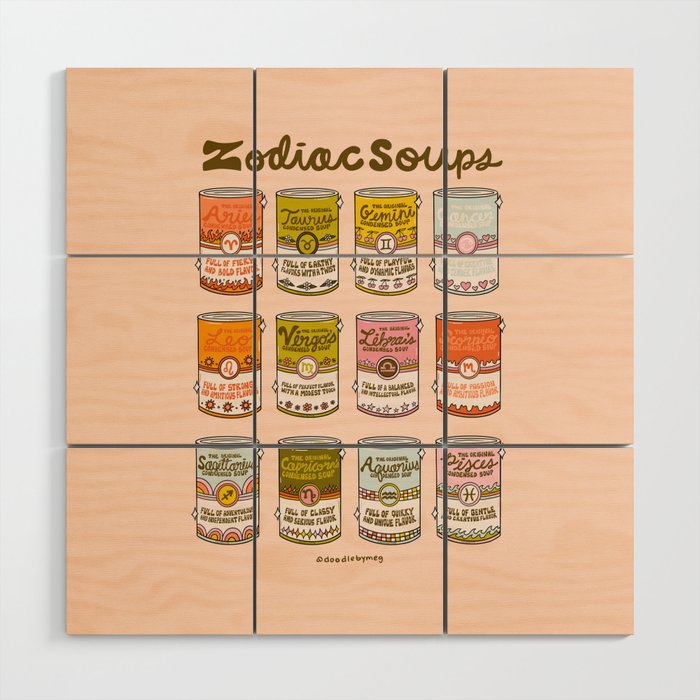 Zodiac Soups Wood Wall Art Gallery Image 1