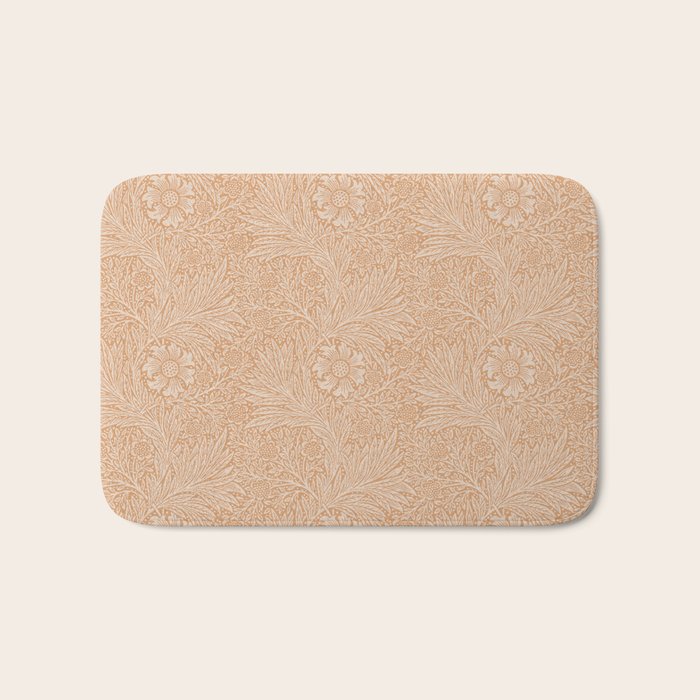 William Morris Marigold Soft Apricot Bath Mat Gallery Image 1