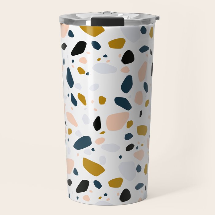 Terrazzo mosaic Travel Mug Gallery Image 1