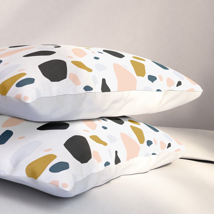 Terrazzo mosaic Pillow Sham Gallery Image 3