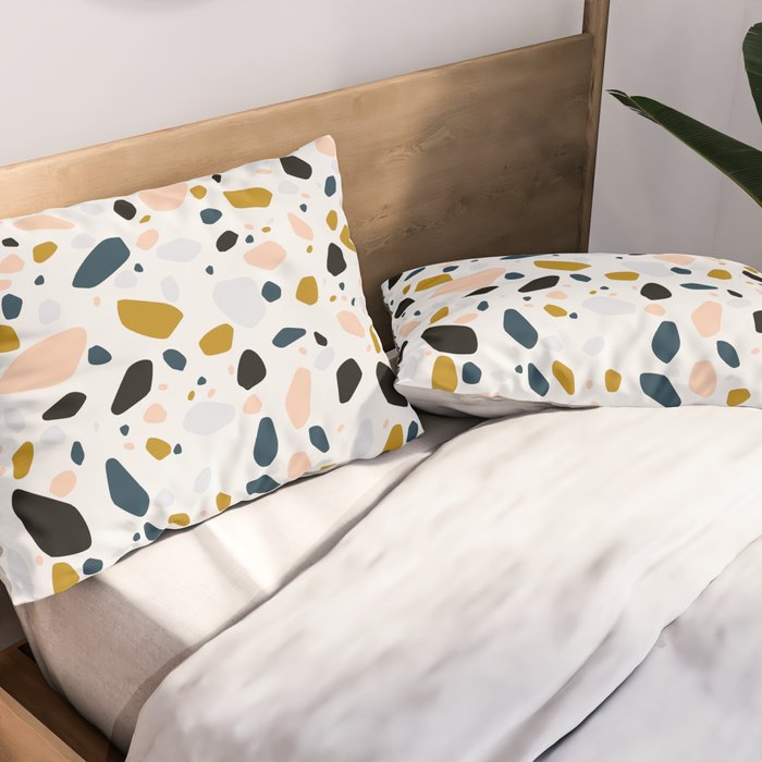 Terrazzo mosaic Pillow Sham Gallery Image 2