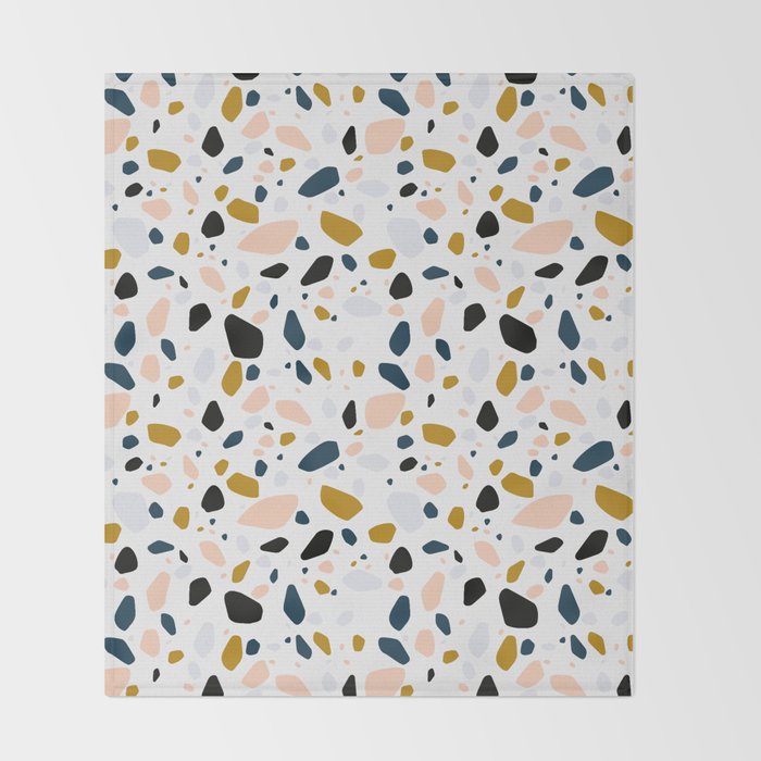 Terrazzo mosaic Throw Blanket Gallery Image 2