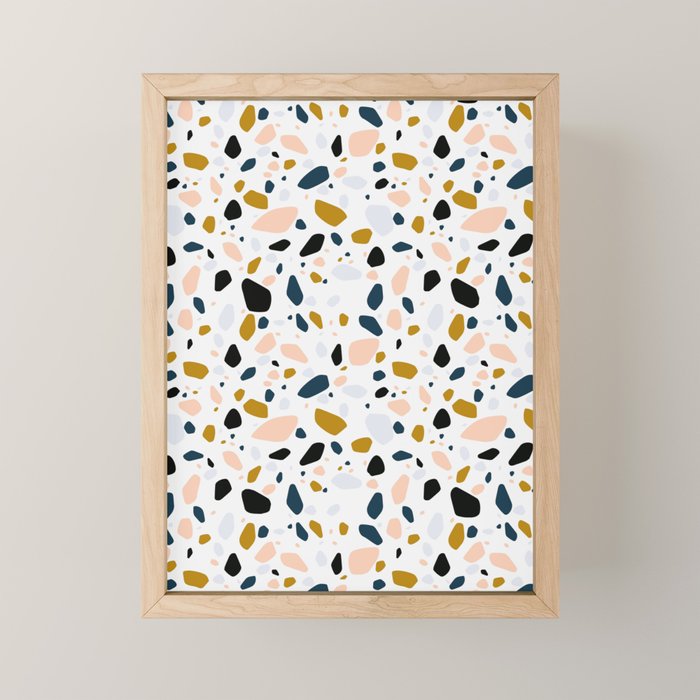 Terrazzo mosaic Mini Art Print Gallery Image 1