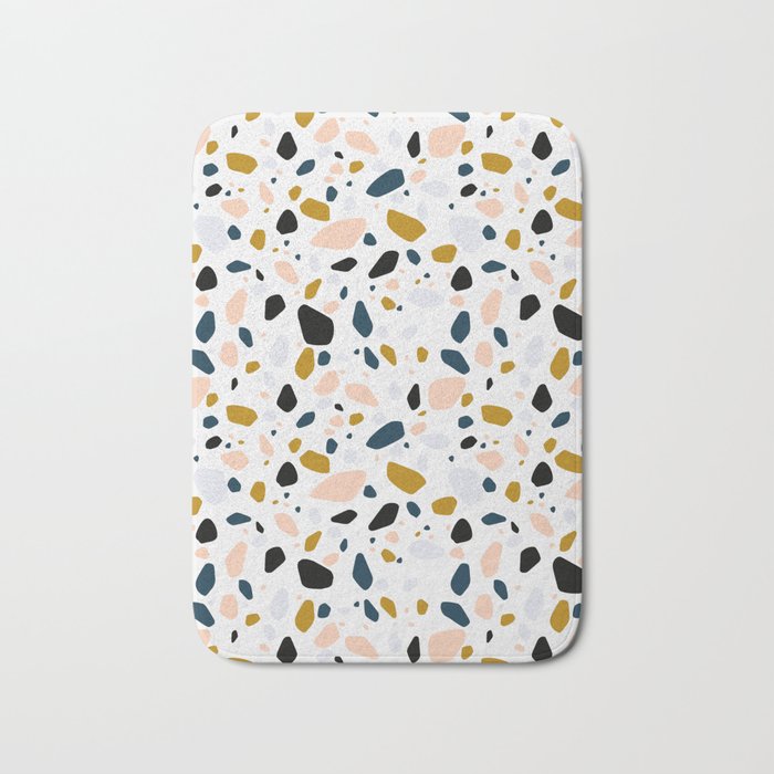 Terrazzo mosaic Bath Mat Gallery Image 1