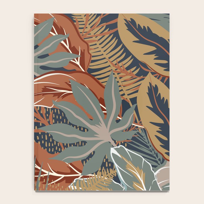 Tropical Wild Garden, Boho Wall Art Notebook Gallery Image 4