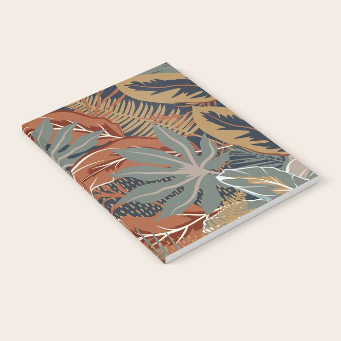 Tropical Wild Garden, Boho Wall Art Notebook Gallery Image 1