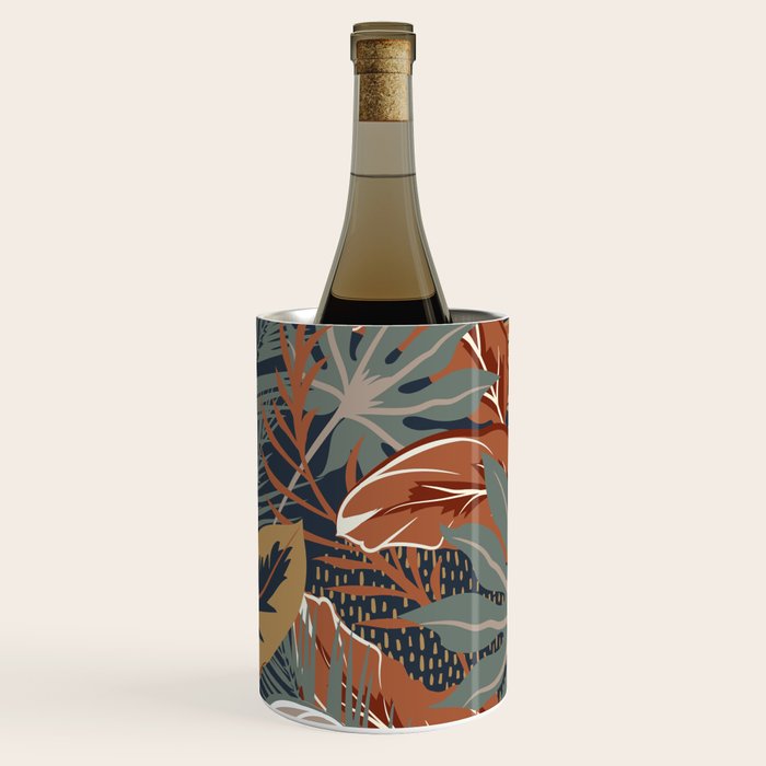 Tropical Wild Garden, Boho Wall Art Wine Chiller Gallery Image 1