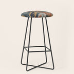Tropical Wild Garden, Boho Wall Art Stool Gallery Image 1