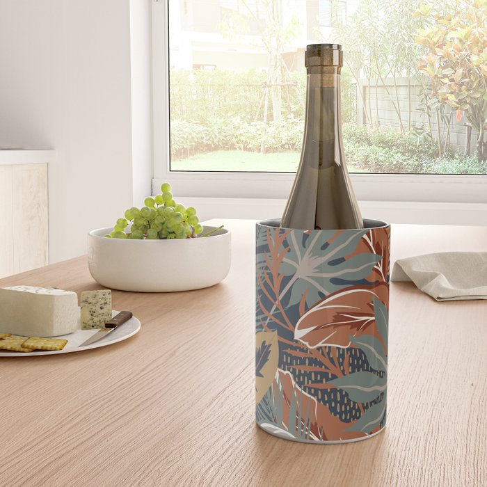 Tropical Wild Garden, Boho Wall Art Wine Chiller Gallery Image 4