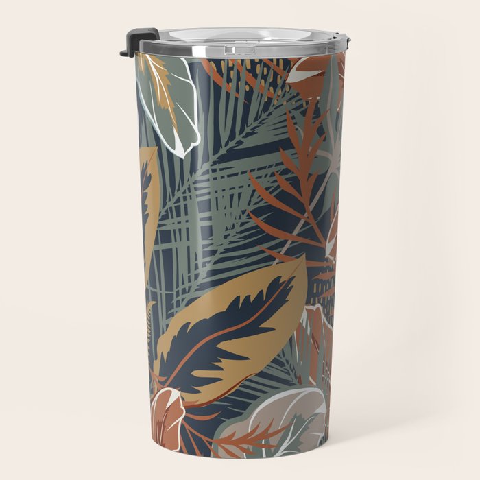 Tropical Wild Garden, Boho Wall Art Travel Mug Gallery Image 3