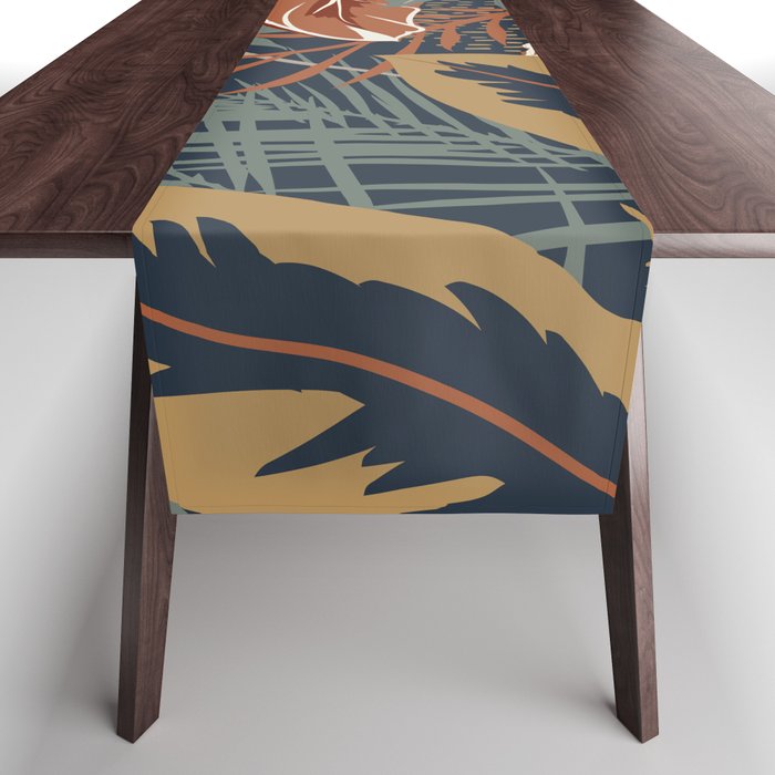 Tropical Wild Garden, Boho Wall Art Table Runner Gallery Image 1