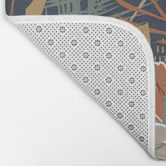 Tropical Wild Garden, Boho Wall Art Bath Mat Gallery Image 2