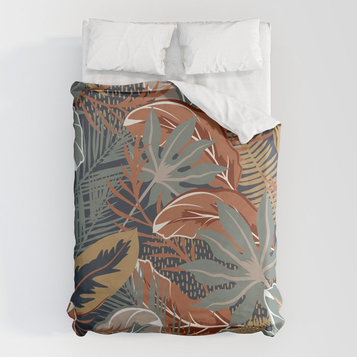 Tropical Wild Garden, Boho Wall Art Duvet Cover Gallery Image 6