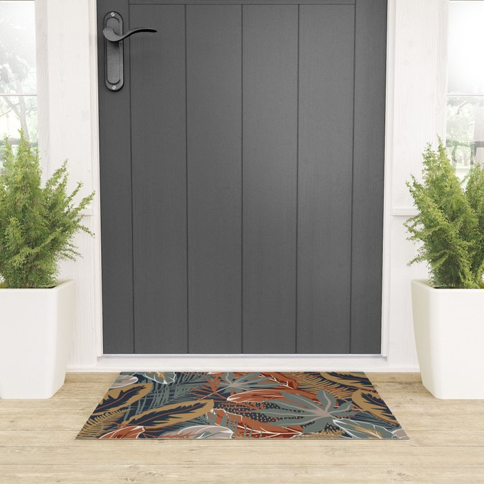 Tropical Wild Garden, Boho Wall Art Welcome Mat Gallery Image 3