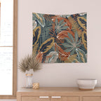 Tropical Wild Garden, Boho Wall Art Wall Tapestry Gallery Image 2