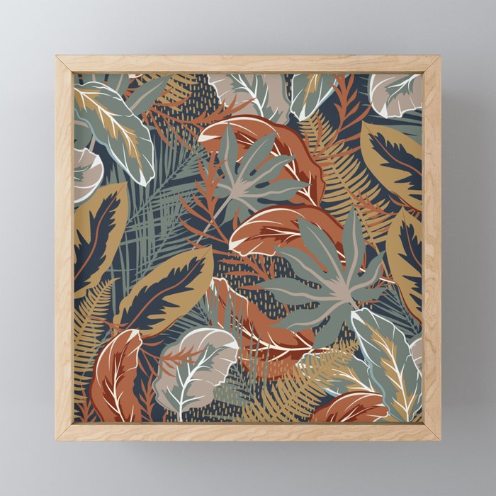 Tropical Wild Garden, Boho Wall Art Mini Art Print Gallery Image 1