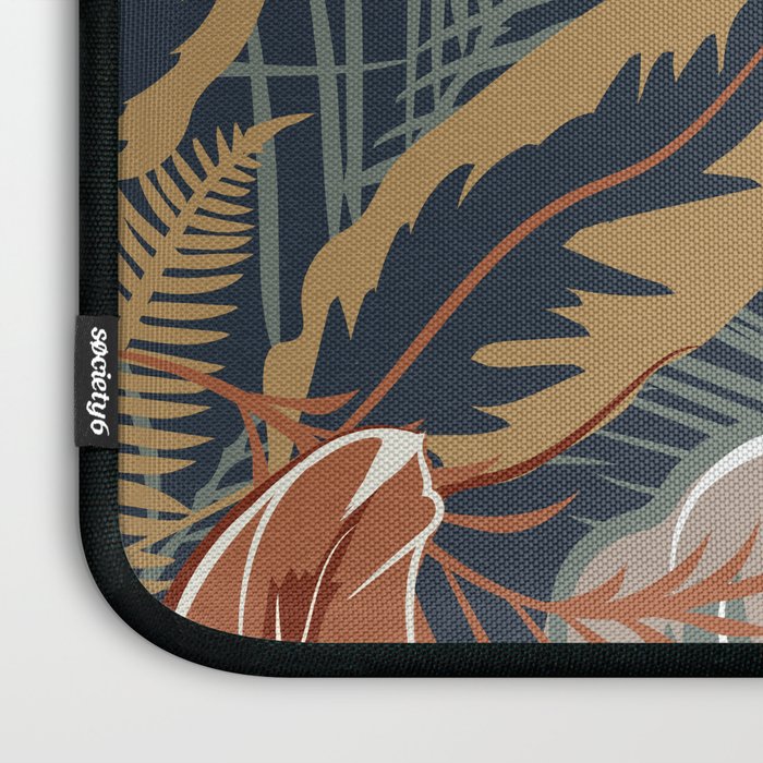 Tropical Wild Garden, Boho Wall Art Laptop Sleeve Gallery Image 3
