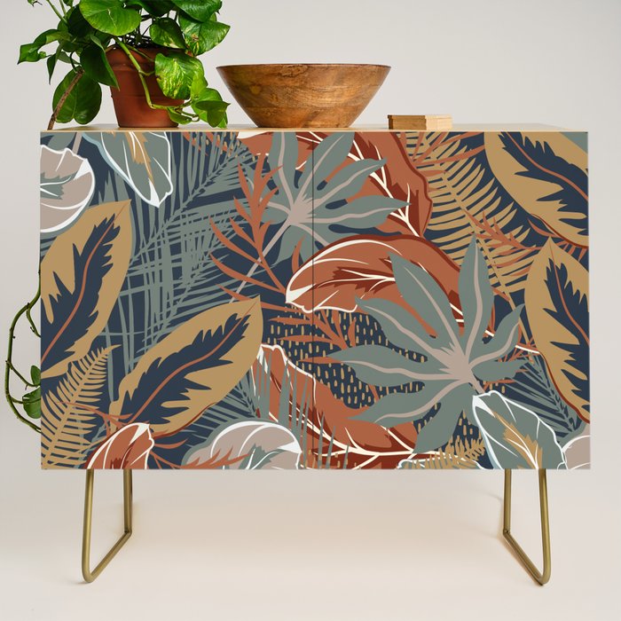 Tropical Wild Garden, Boho Wall Art Credenza Gallery Image 1