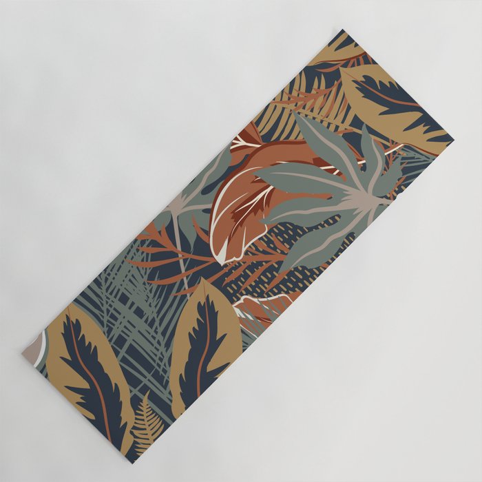 Tropical Wild Garden, Boho Wall Art Yoga Mat Gallery Image 1