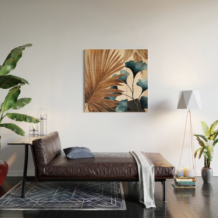 Abstract Tropical Art 18 Wood Wall Art Gallery Image 2