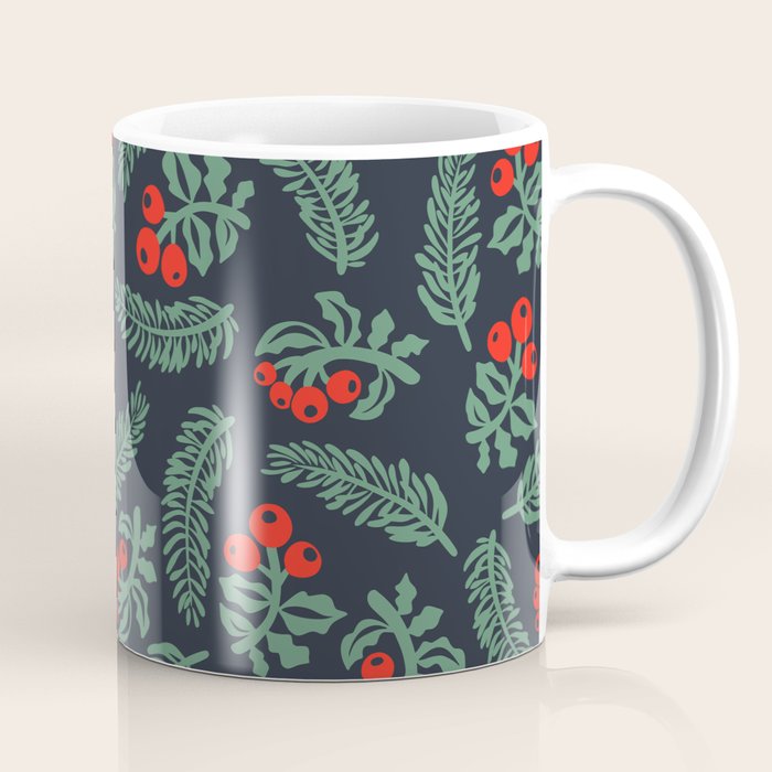 Christmas Greenery Coffee Mug Gallery Image 1