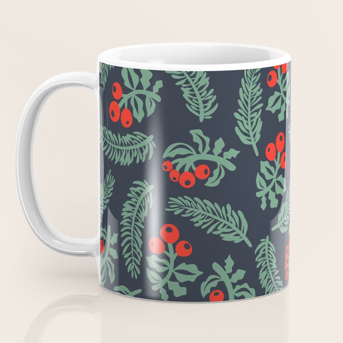 Christmas Greenery Coffee Mug Gallery Image 3