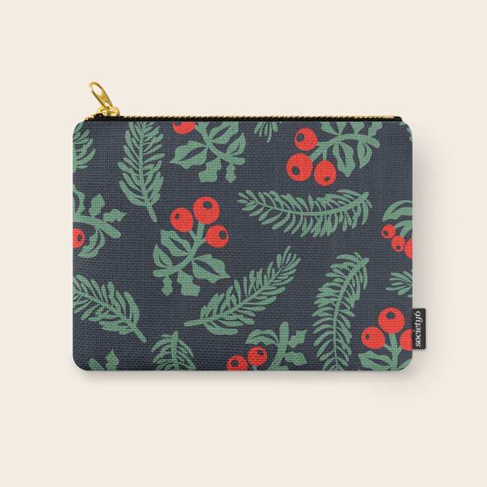 Christmas Greenery Carry All Pouch Gallery Image 1